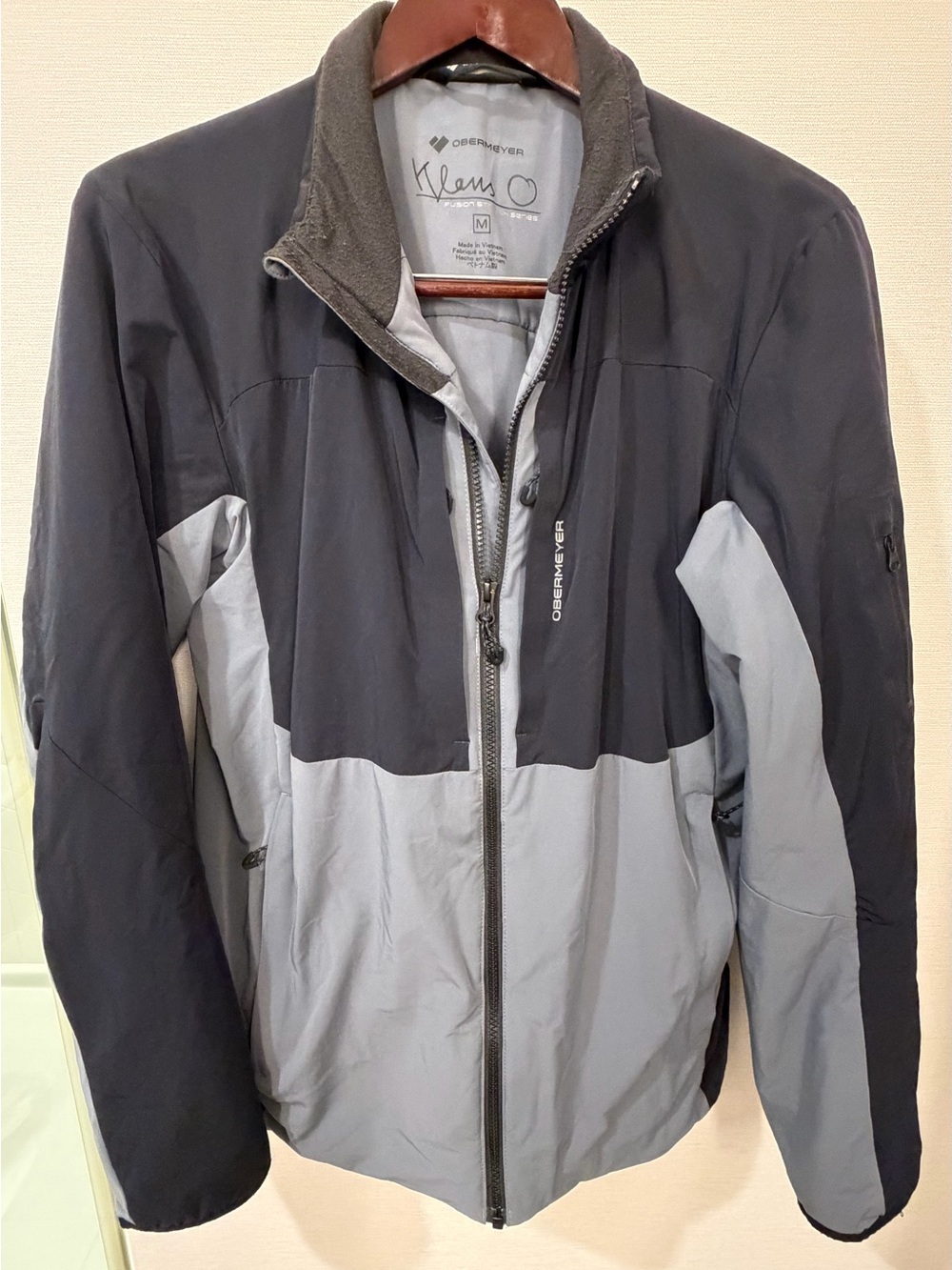 Obermeyer Klaus stretch Men’s Two-Tone Gray & Black Jacket